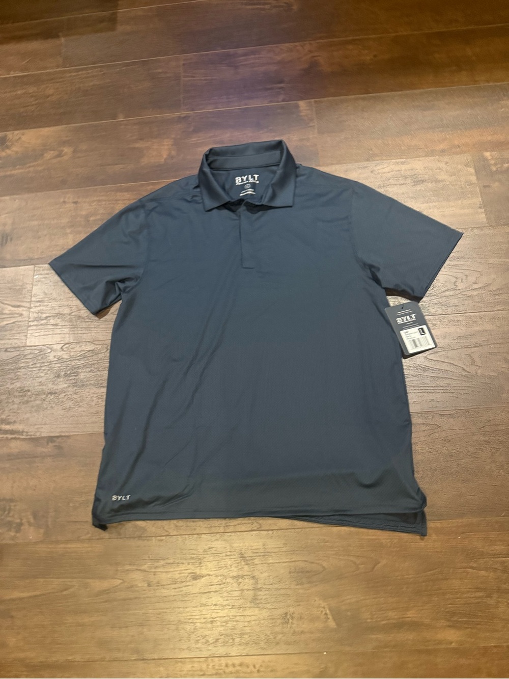 BYLT Basics Dark Navy Performance Polo